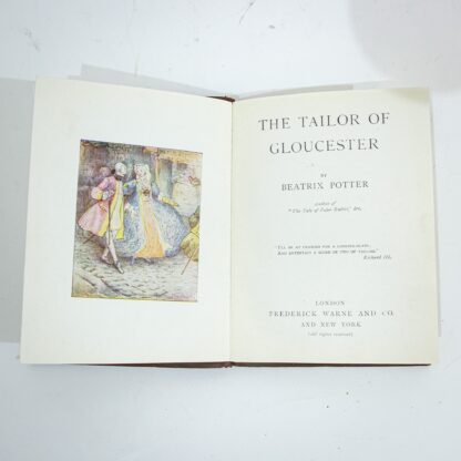 Beatrix Potter 1st Trade Edition ' The Tailor of Gloucester' - Image 5