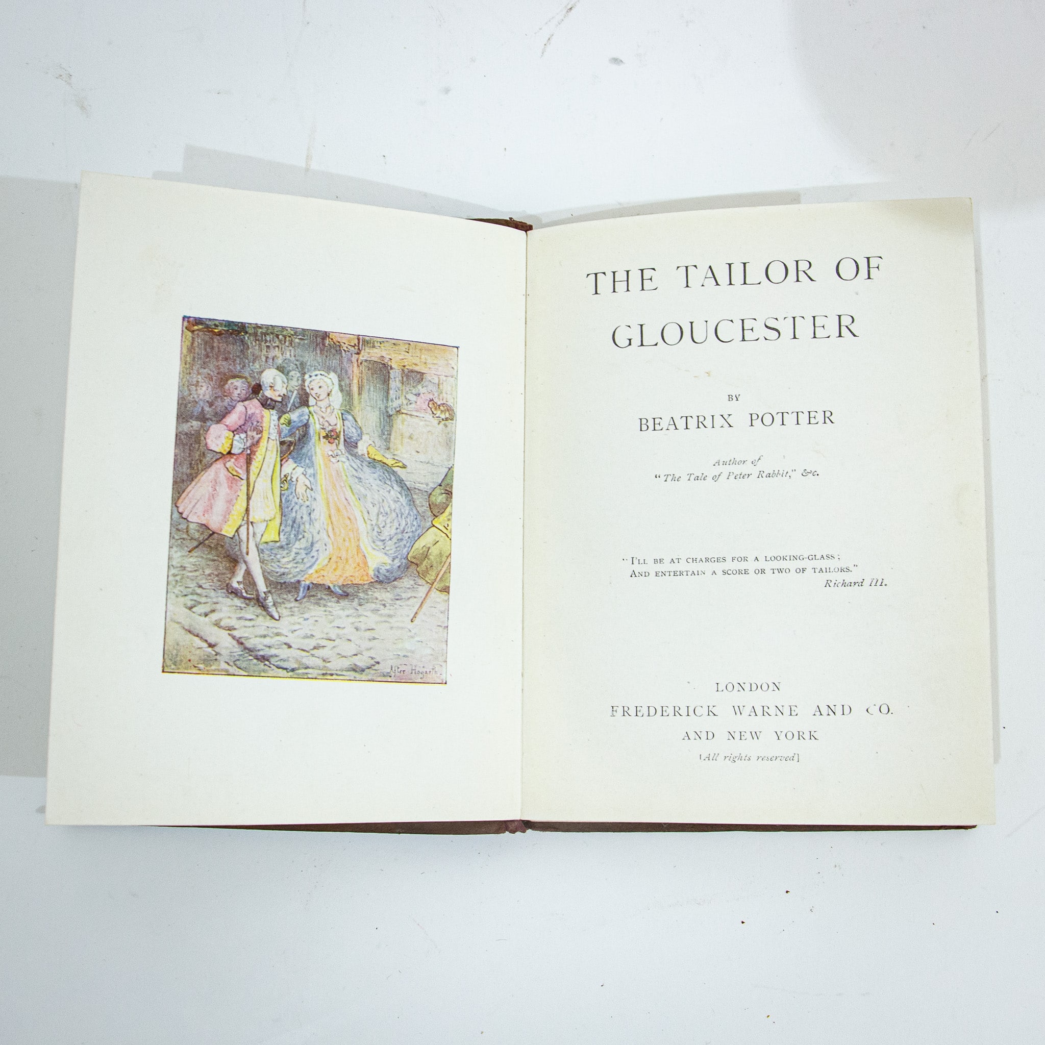 Beatrix Potter 1st Trade Edition ' The Tailor of Gloucester'