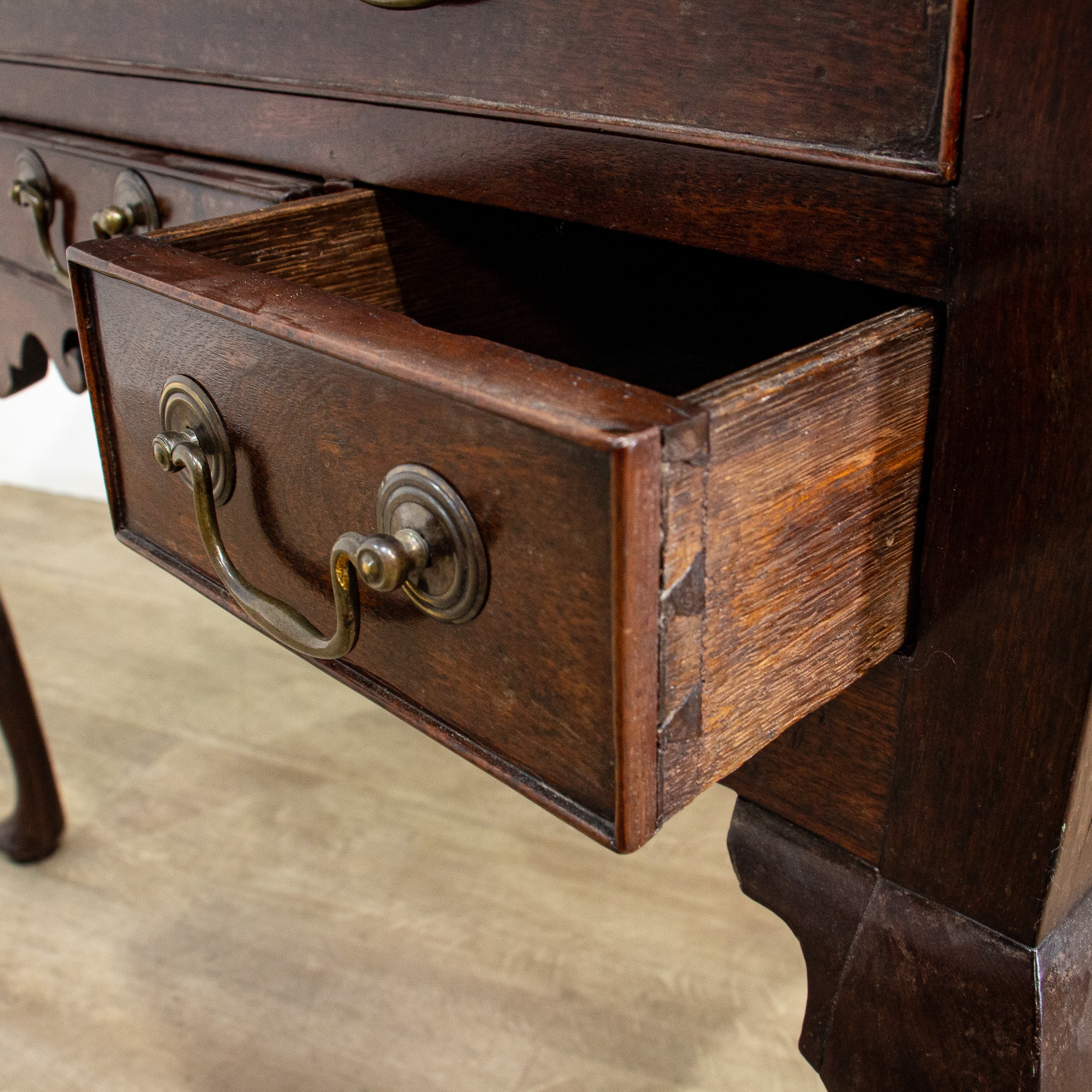 George III Mahogany & Oak Lowboy