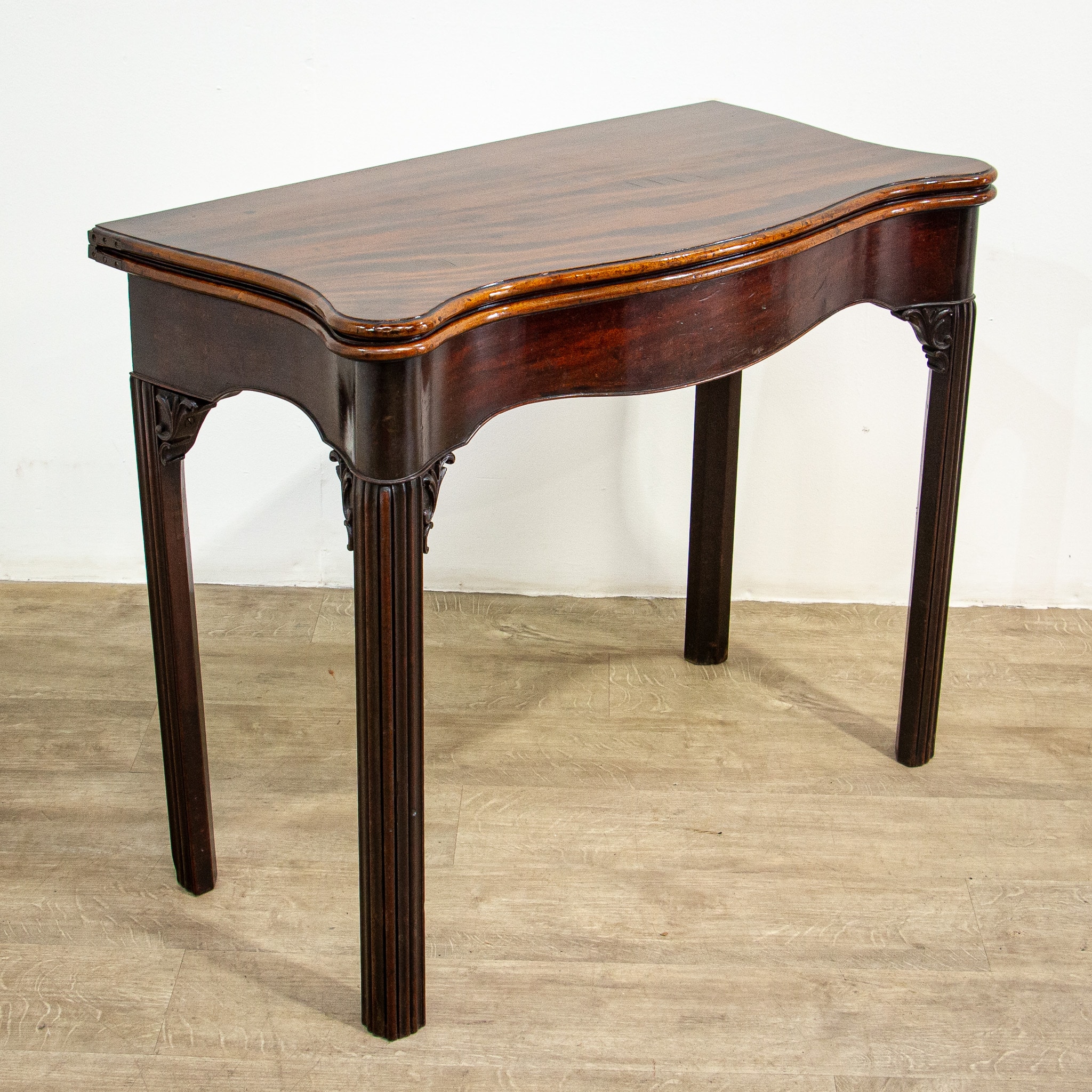 Georgian Mahogany Folding Tea Table