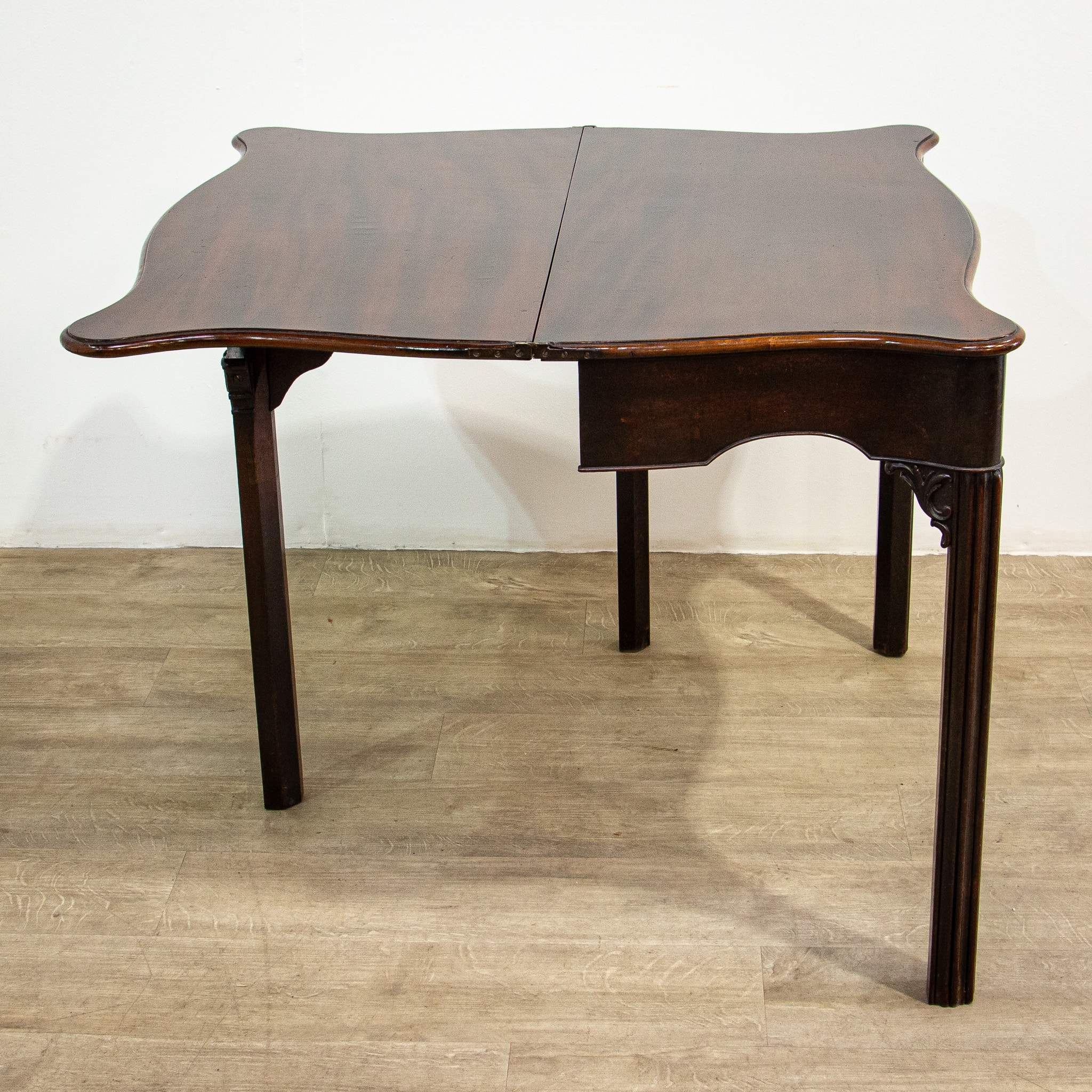 Georgian Mahogany Folding Tea Table