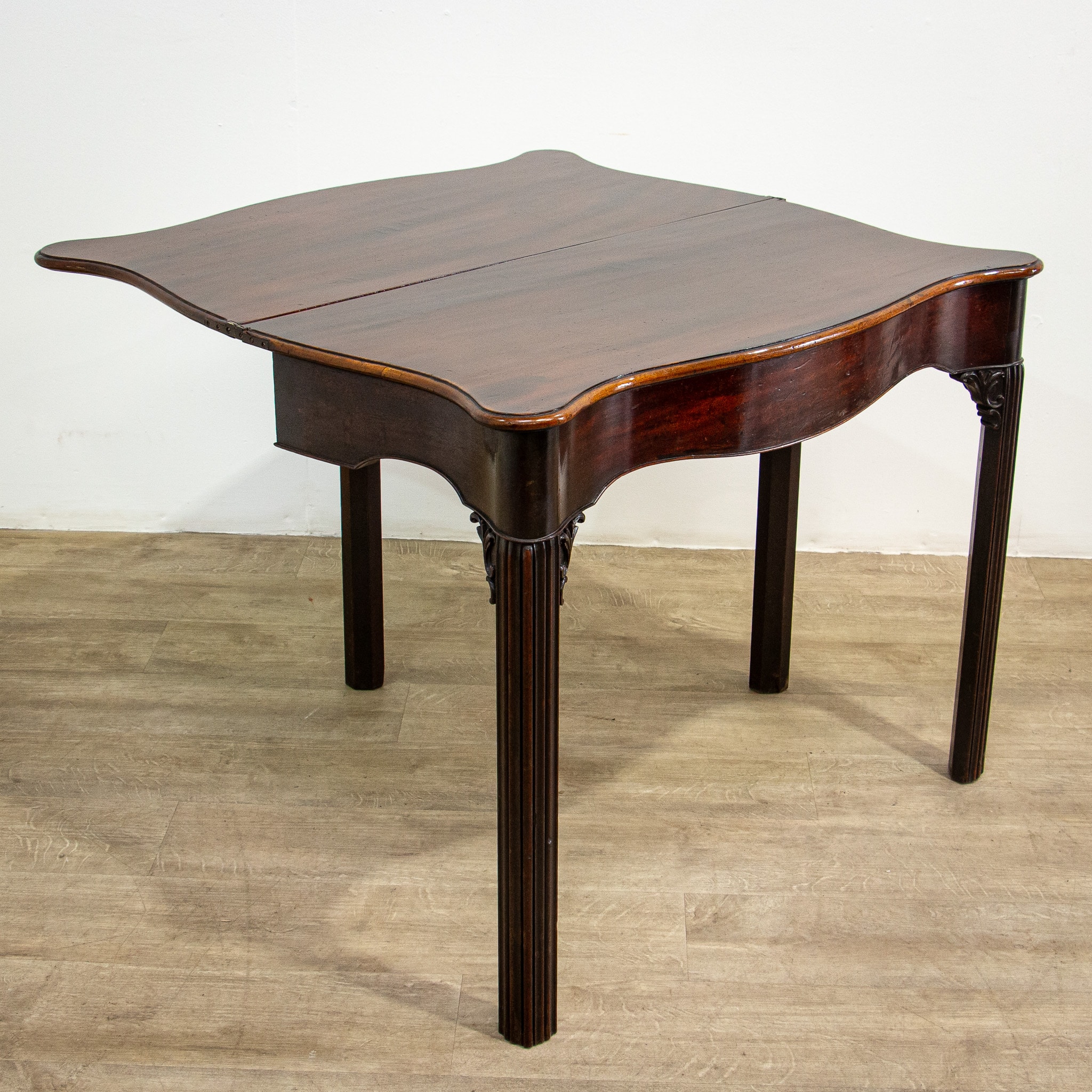 Georgian Mahogany Folding Tea Table
