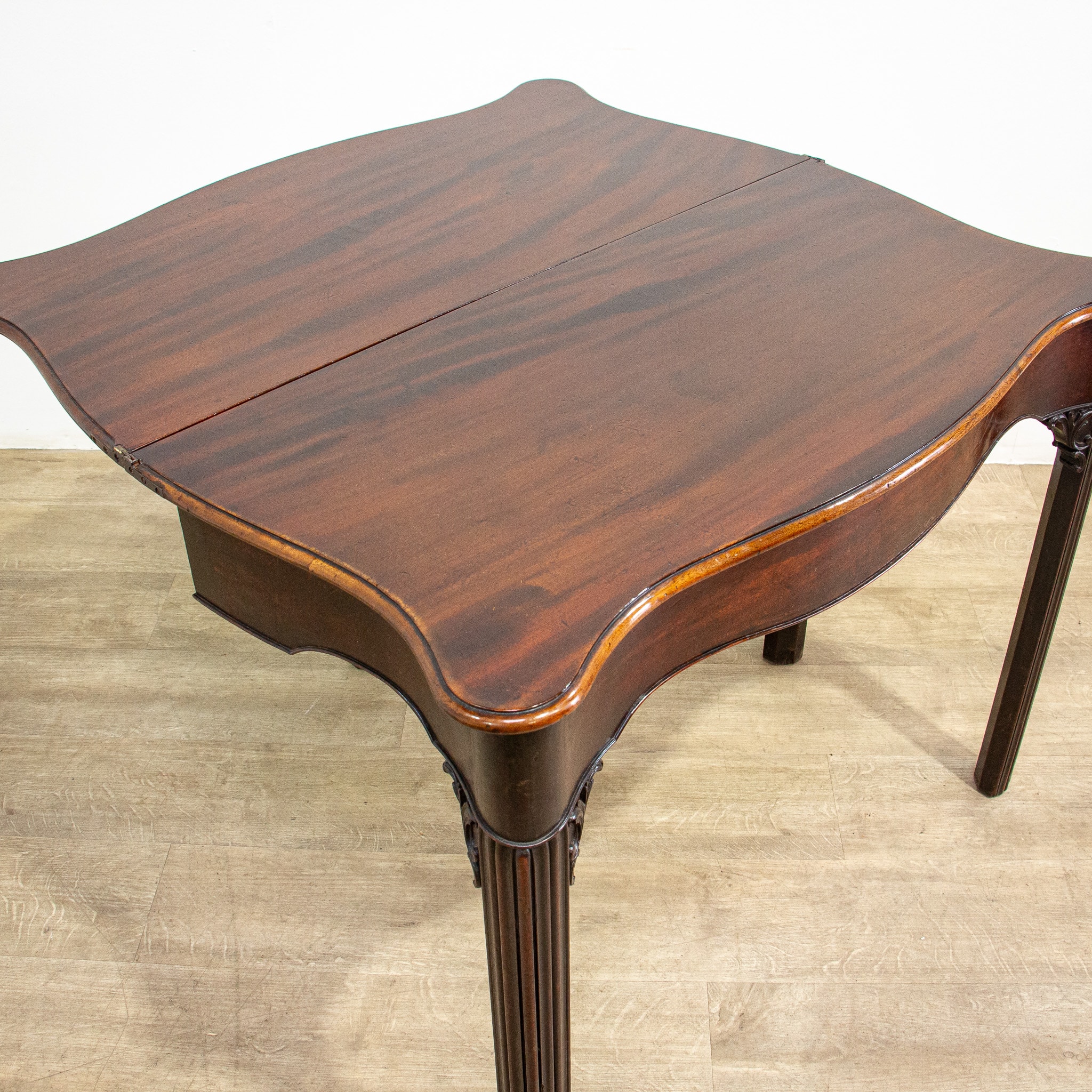 Georgian Mahogany Folding Tea Table