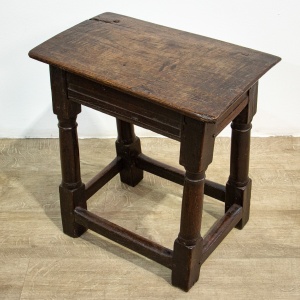 17th Century Oak Joint Stool