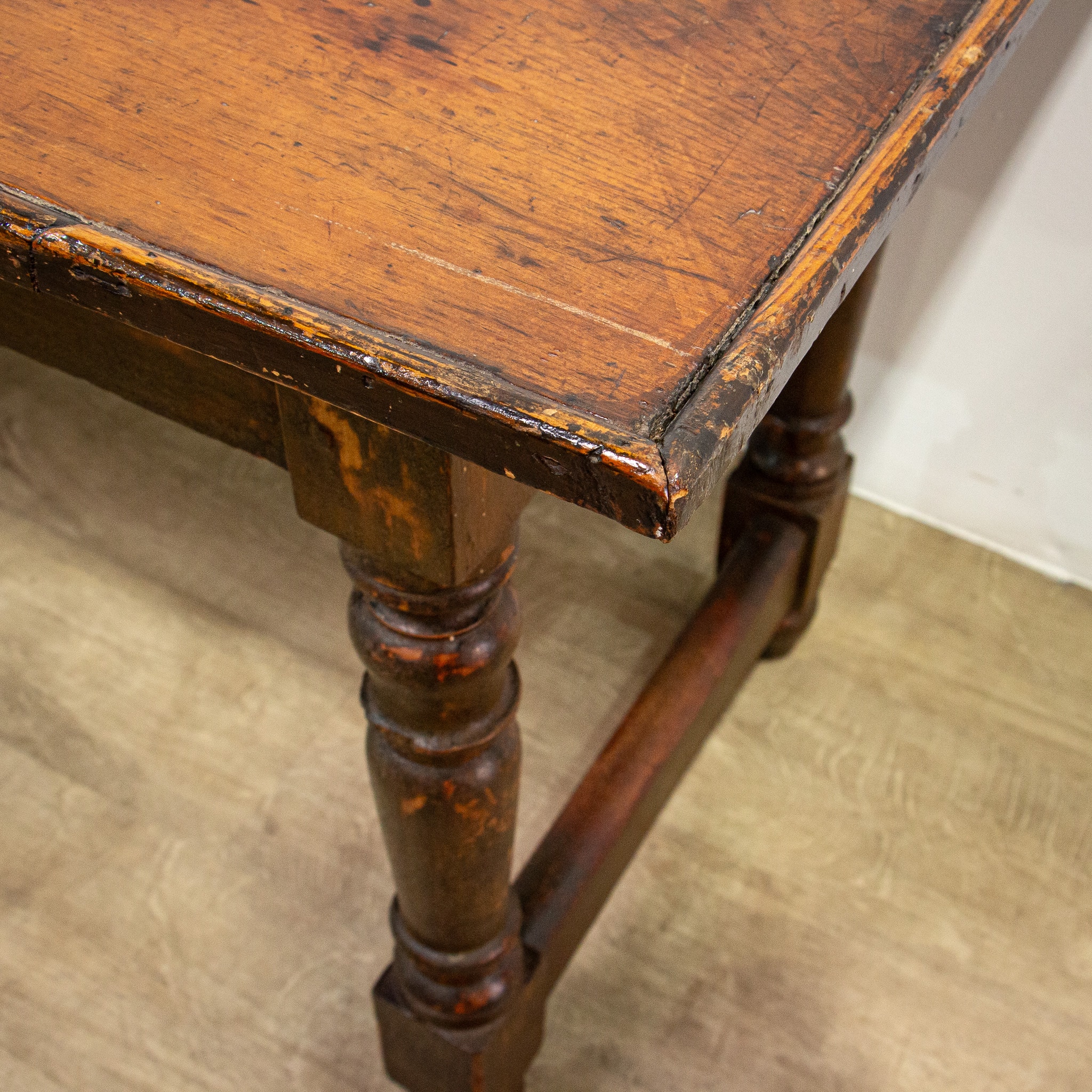 Early 19th Century Pine Tavern Table