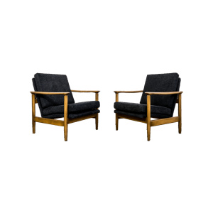 Pair Of “Gfm 142” Armchairs By Edmund Homa, Poland, 1960s