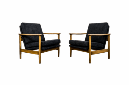 Pair Of “Gfm 142” Armchairs By Edmund Homa, Poland, 1960s