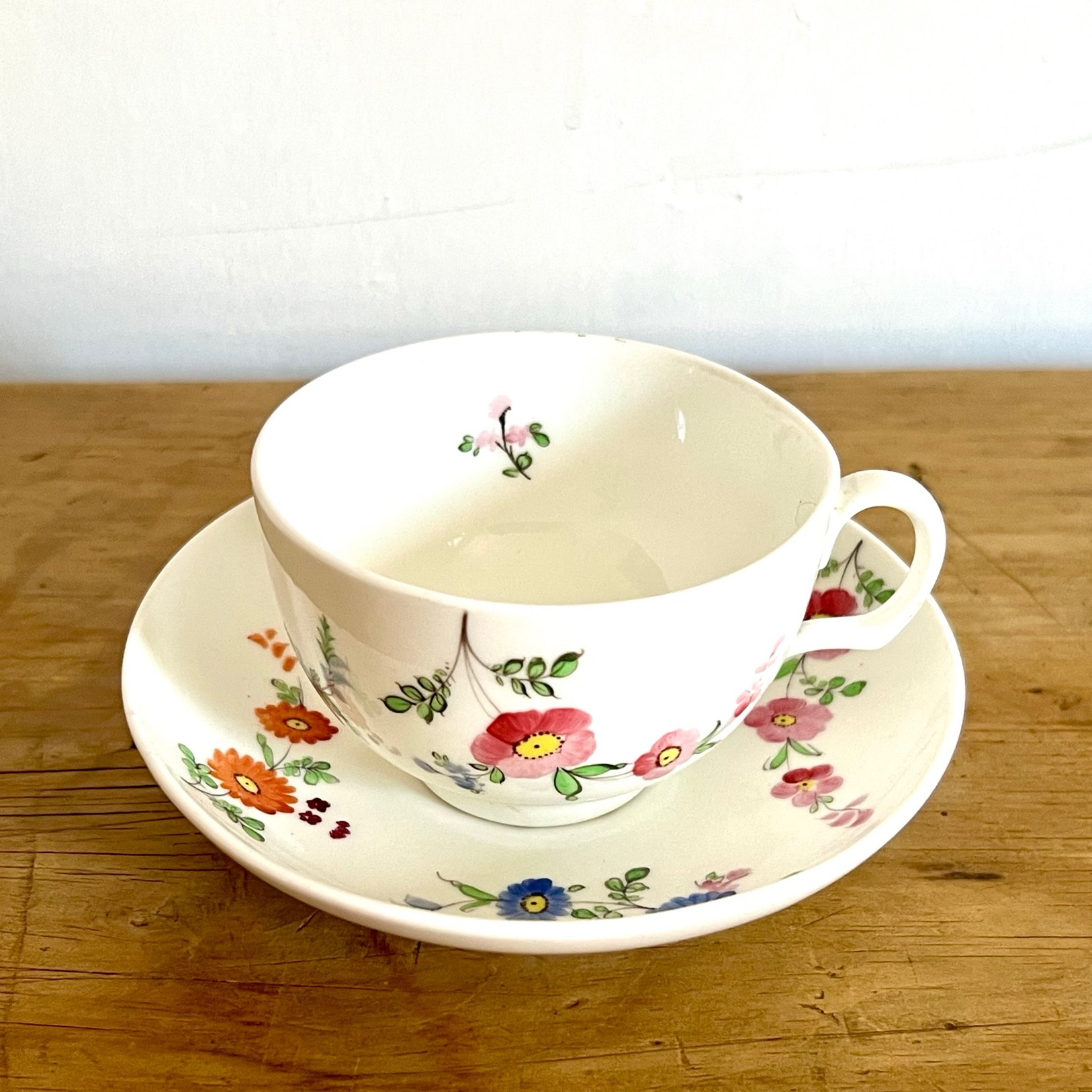 Rare Georgian Hand Painted Six Piece Tea Set C1830