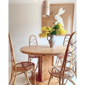 Vintage Rattan Chairs By Dirk Van Sliedrecht For Rohe Noordwolde, 1960s