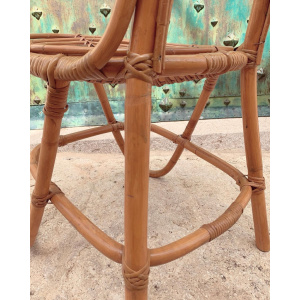 Vintage Rattan Chairs By Dirk Van Sliedrecht For Rohe Noordwolde, 1960s
