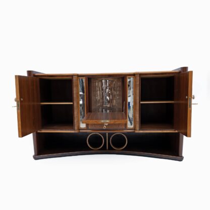 Art Decò Italian Walnut and Maple Sideboard, 1930s - Image 6