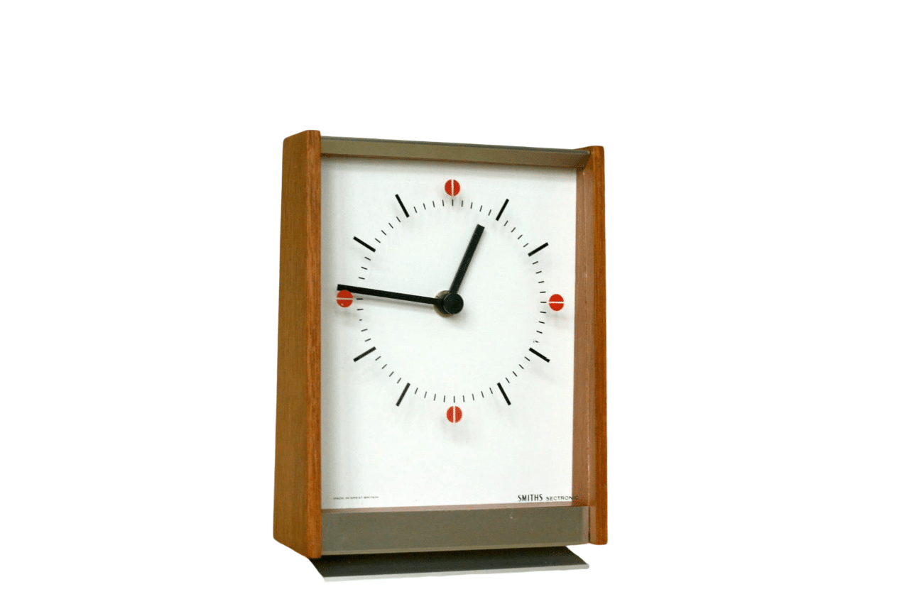 Smiths Sectronic Wooden Mantel Clock - 1970s - Vintage - Rare