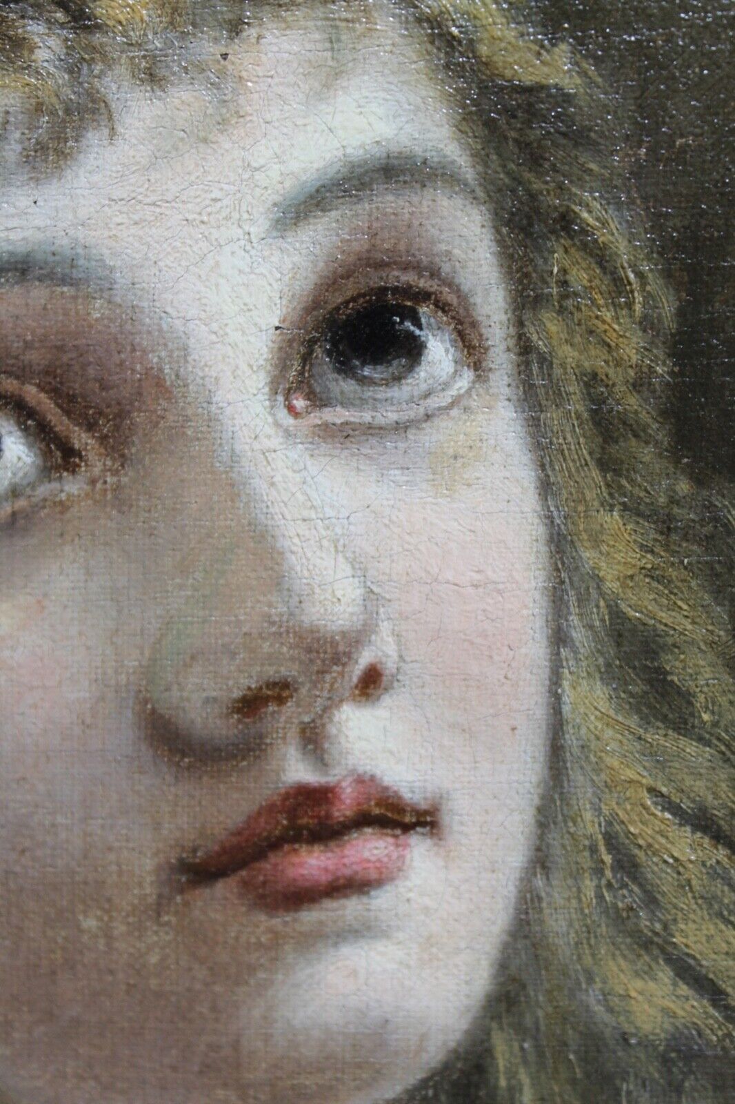 Antique 19th Century Fine Art Portraiture of Maiden