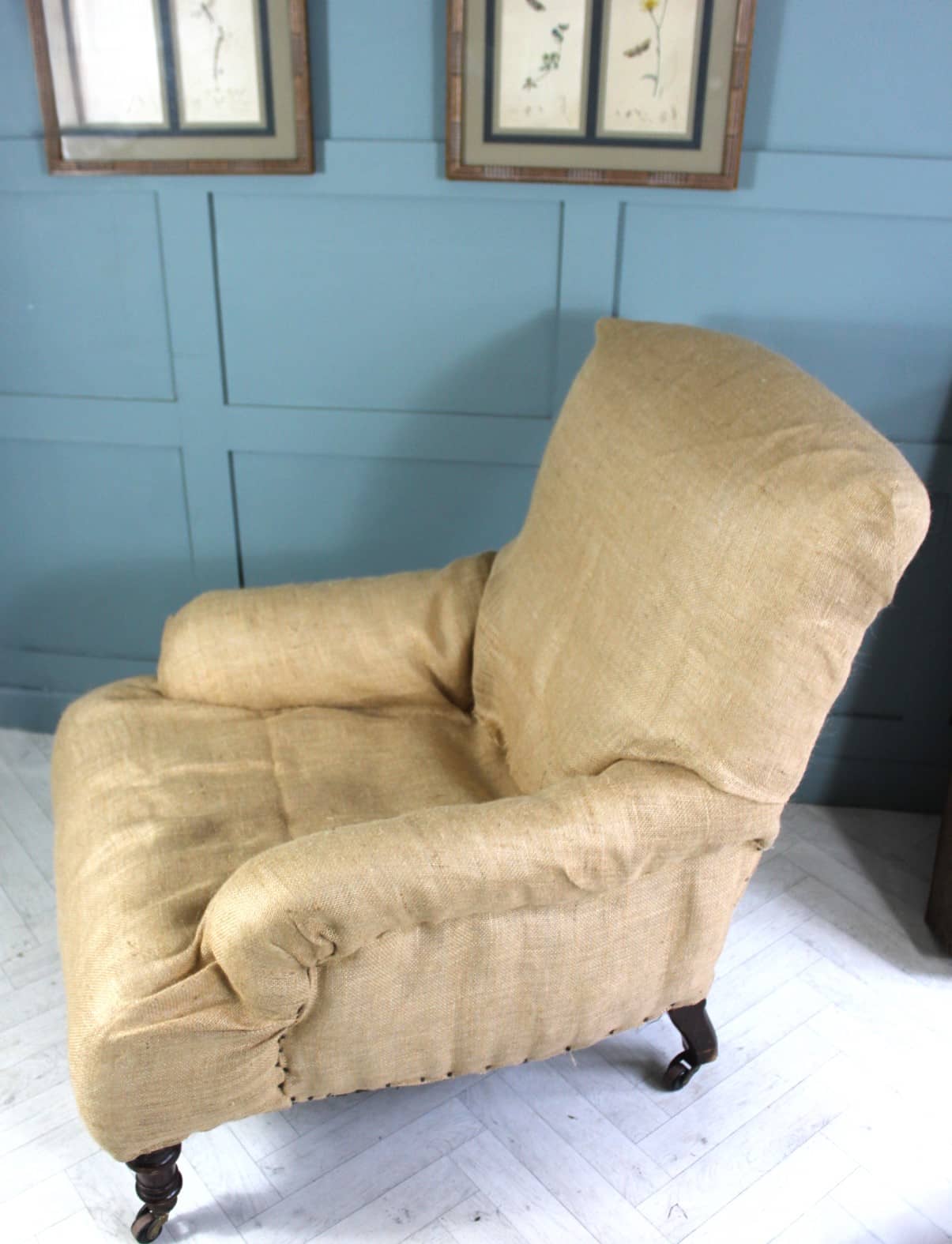 Antique Victorian Armchair Maple & Co for Upholstery