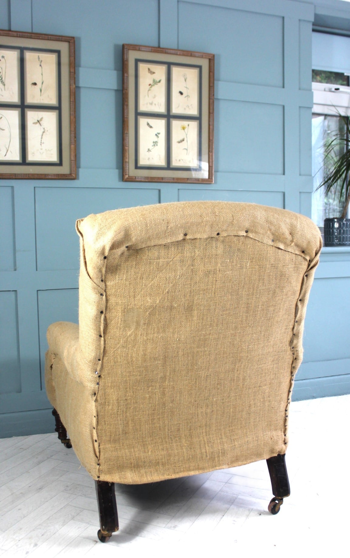 Antique Victorian Armchair Maple & Co for Upholstery