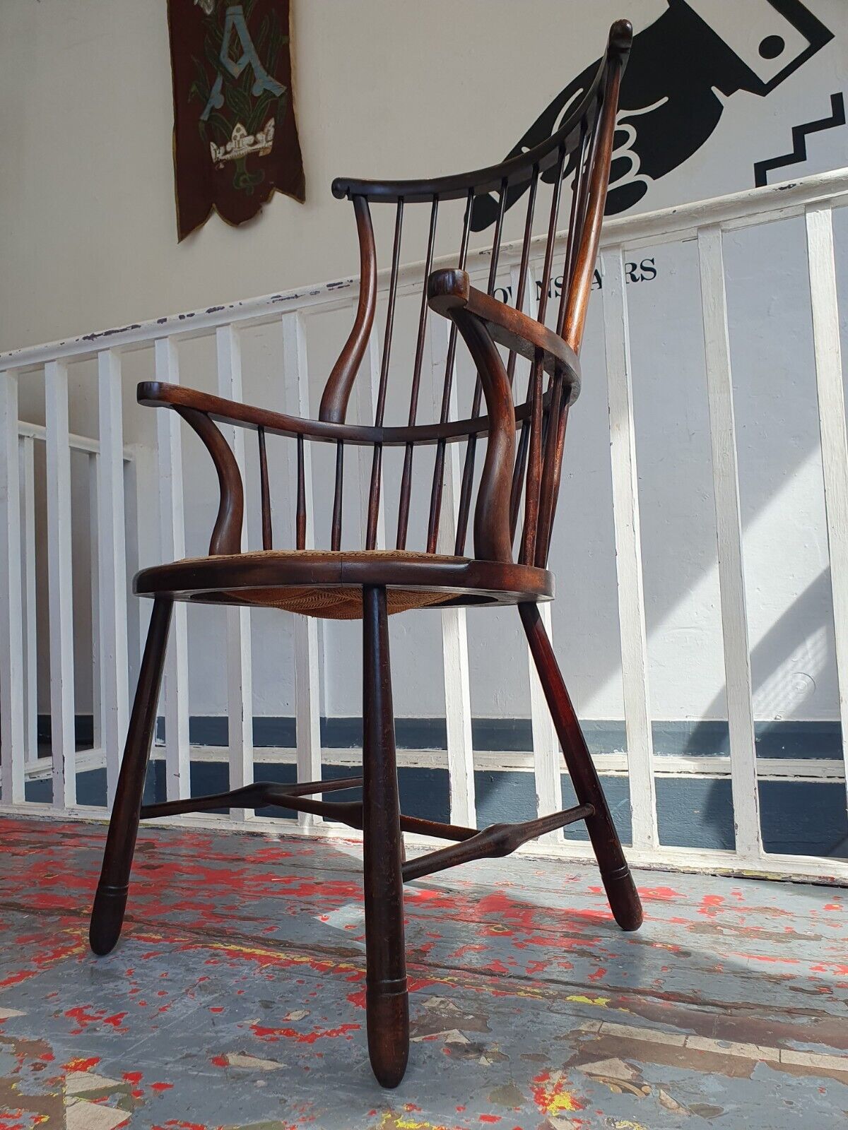 Antique Early 20th Century Arts & Crafts Open Armchair. Liberty & Co/Interiors.