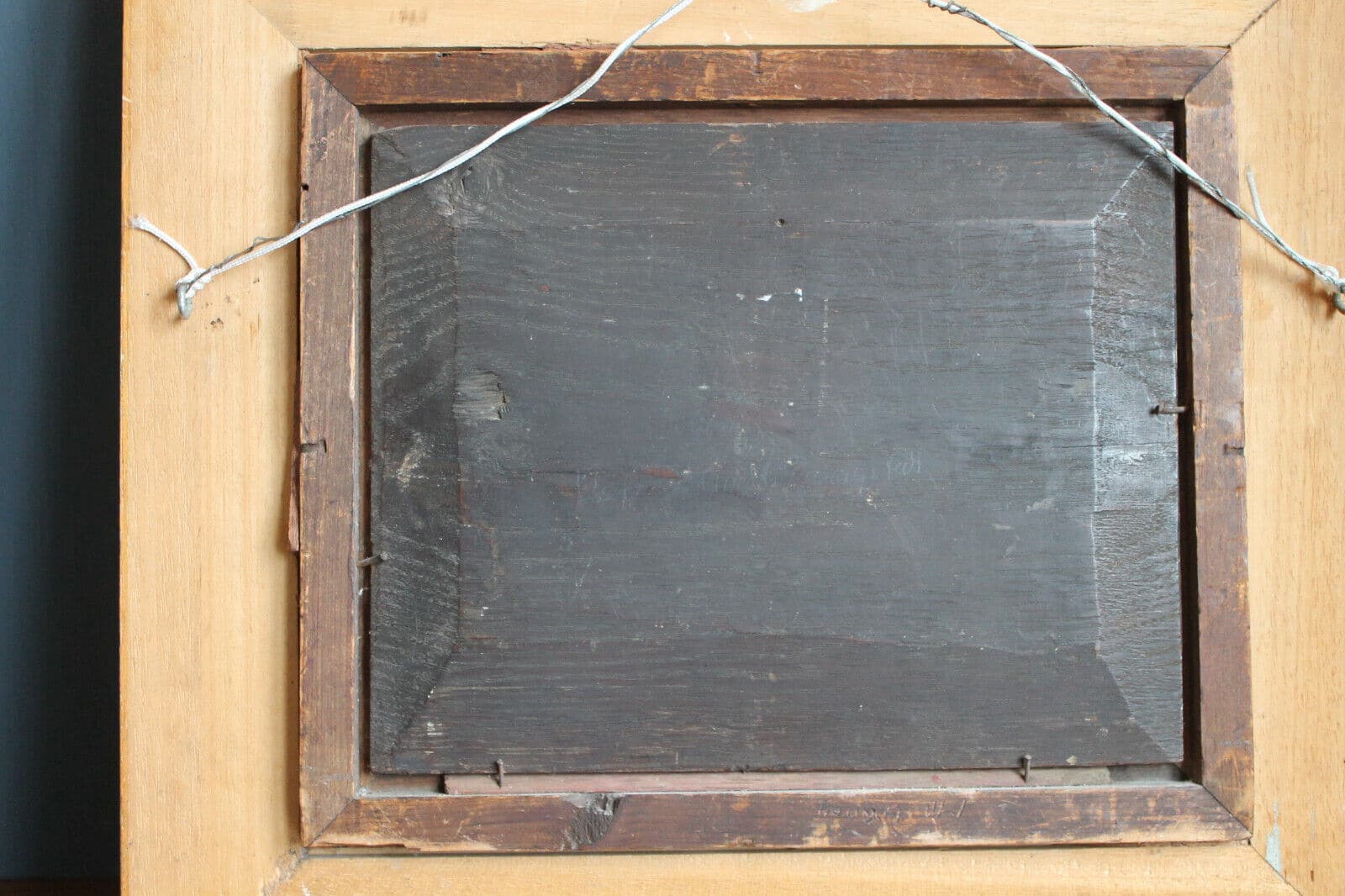 Antique Oil painting on wood panel