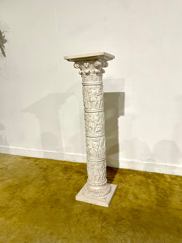 Composite Pedestal Decorated With Grecian Working Scenes