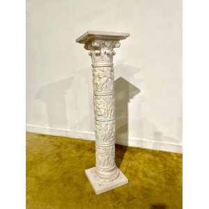Composite Pedestal Decorated With Grecian Working Scenes