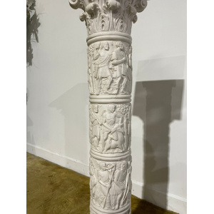 Composite Pedestal Decorated With Grecian Working Scenes