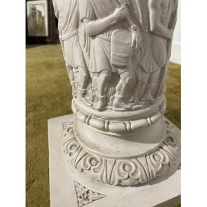 Composite Pedestal Decorated With Grecian Working Scenes