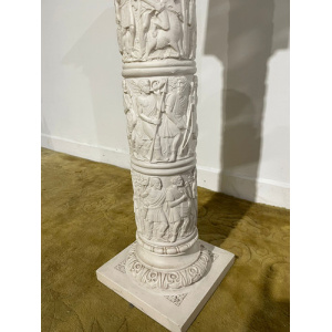 Composite Pedestal Decorated With Grecian Working Scenes