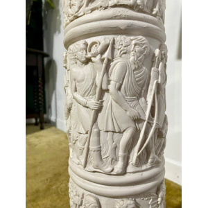 Composite Pedestal Decorated With Grecian Working Scenes