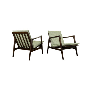 Pair Of Green Armchairs "Type 300 139" Poland, 1960’s