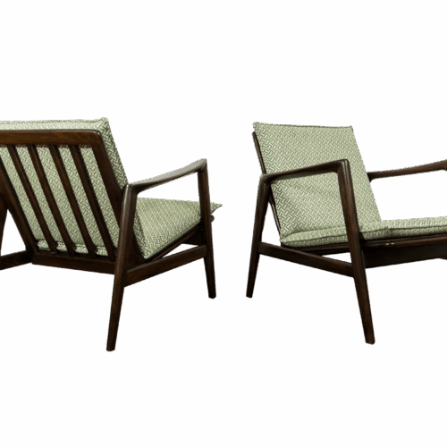 Pair Of Green Armchairs "Type 300 139" Poland, 1960’s