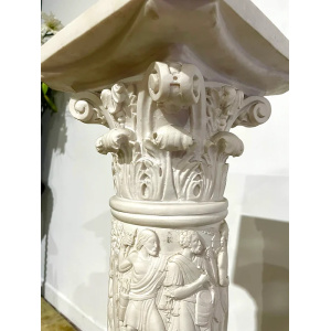 Composite Pedestal Decorated With Grecian Working Scenes
