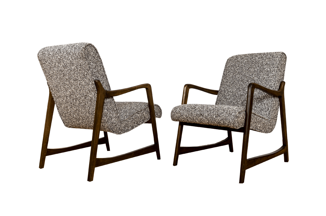Pair Of Armchairs Designed by Barbara Fendrych Weclawska, Poland, 1960s