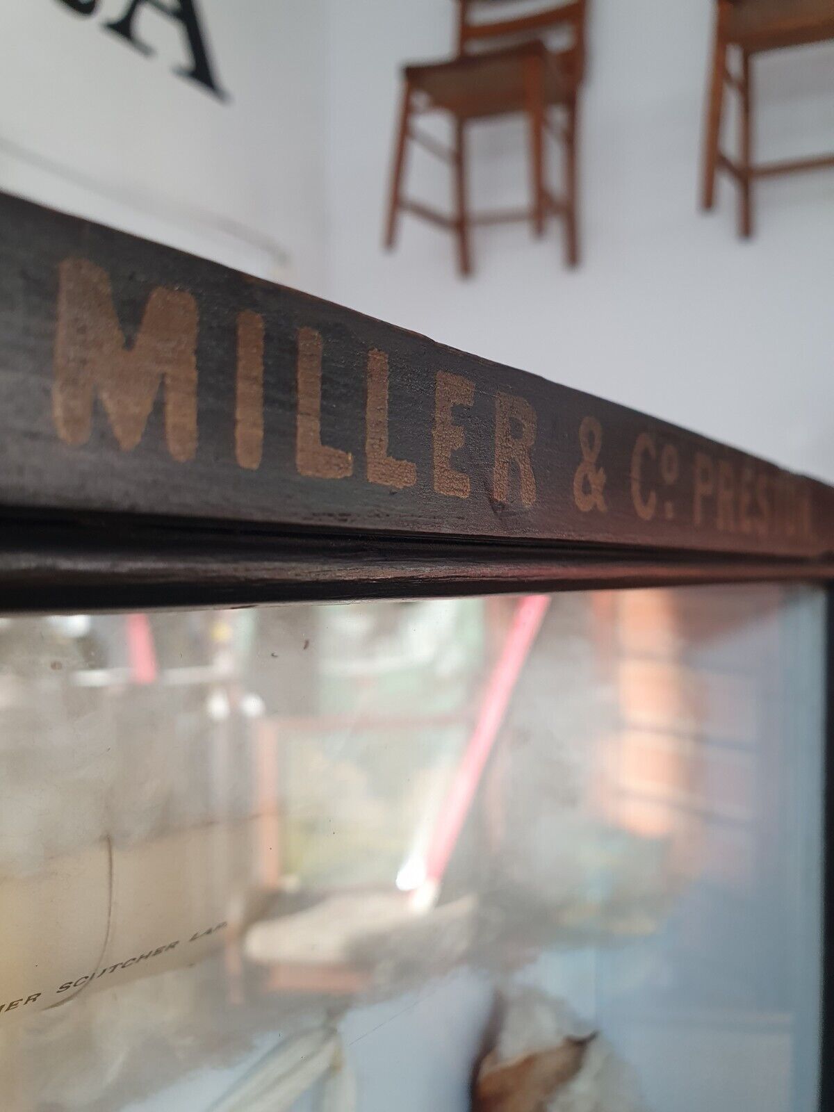 Late 19th Century Cotton Sample Case For Horrockses Miller Co. Antique/Vintage