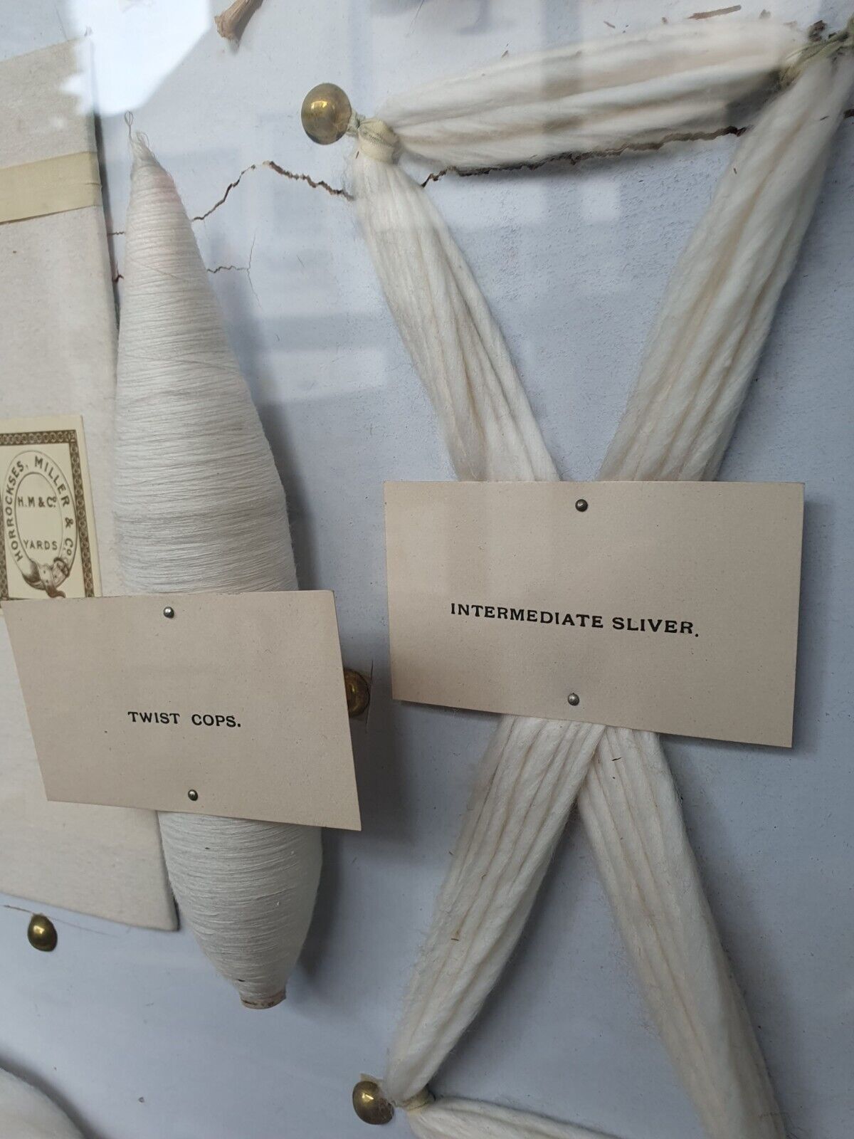 Late 19th Century Cotton Sample Case For Horrockses Miller Co. Antique/Vintage