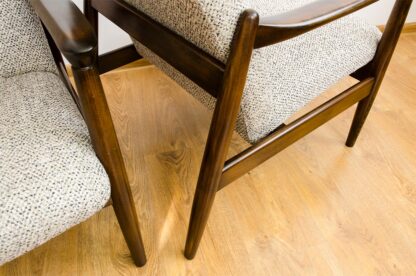 Pair Of “Gfm64”High Back Armchairs By Edmund Homa, Poland, 1960s - Image 12