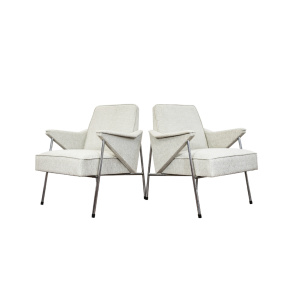 Pair Of Mid Century Armchairs "Bats" From Fabryka Mebli Wschód Zadziele, 1960s