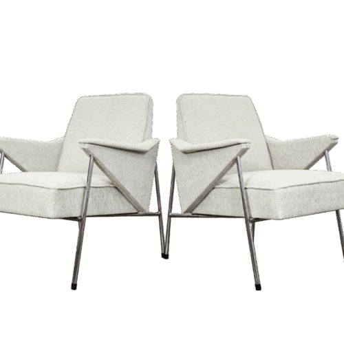 Pair Of Mid Century Armchairs "Bats" From Fabryka Mebli Wschód Zadziele, 1960s