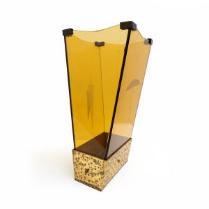 Attributed Pierluigi Colli MidCentury Modern Glass Umbrella Stand by Cristal Art