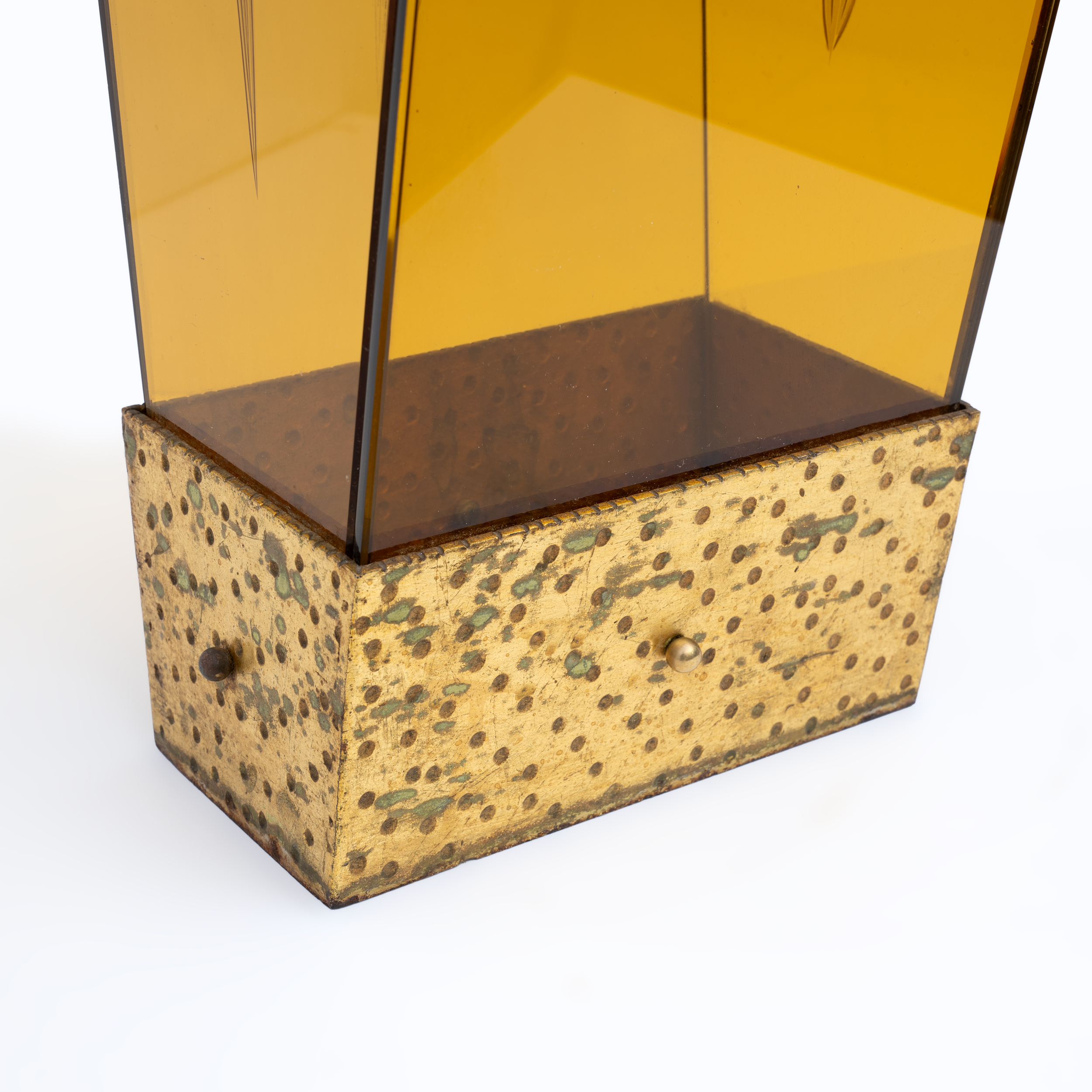 Attributed Pierluigi Colli MidCentury Modern Glass Umbrella Stand by Cristal Art