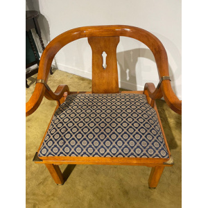 Reproduction Chinese Style Brass Bound Arm Chair