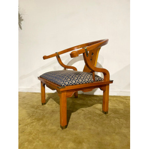Reproduction Chinese Style Brass Bound Arm Chair