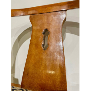 Reproduction Chinese Style Brass Bound Arm Chair