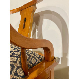 Reproduction Chinese Style Brass Bound Arm Chair