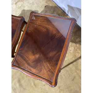 Reproduction Mahogany Nest Of Three Tables