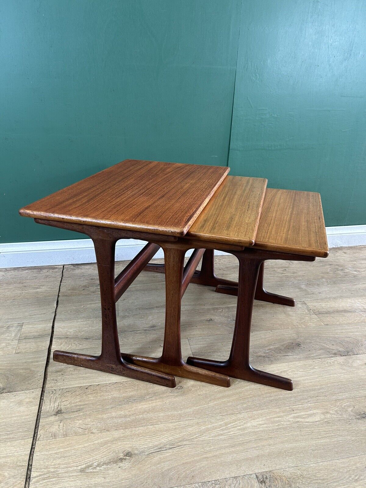 Retro Vintage Mid Century Danish 🇩🇰 Nest Of Tables By Kai Kristiansen