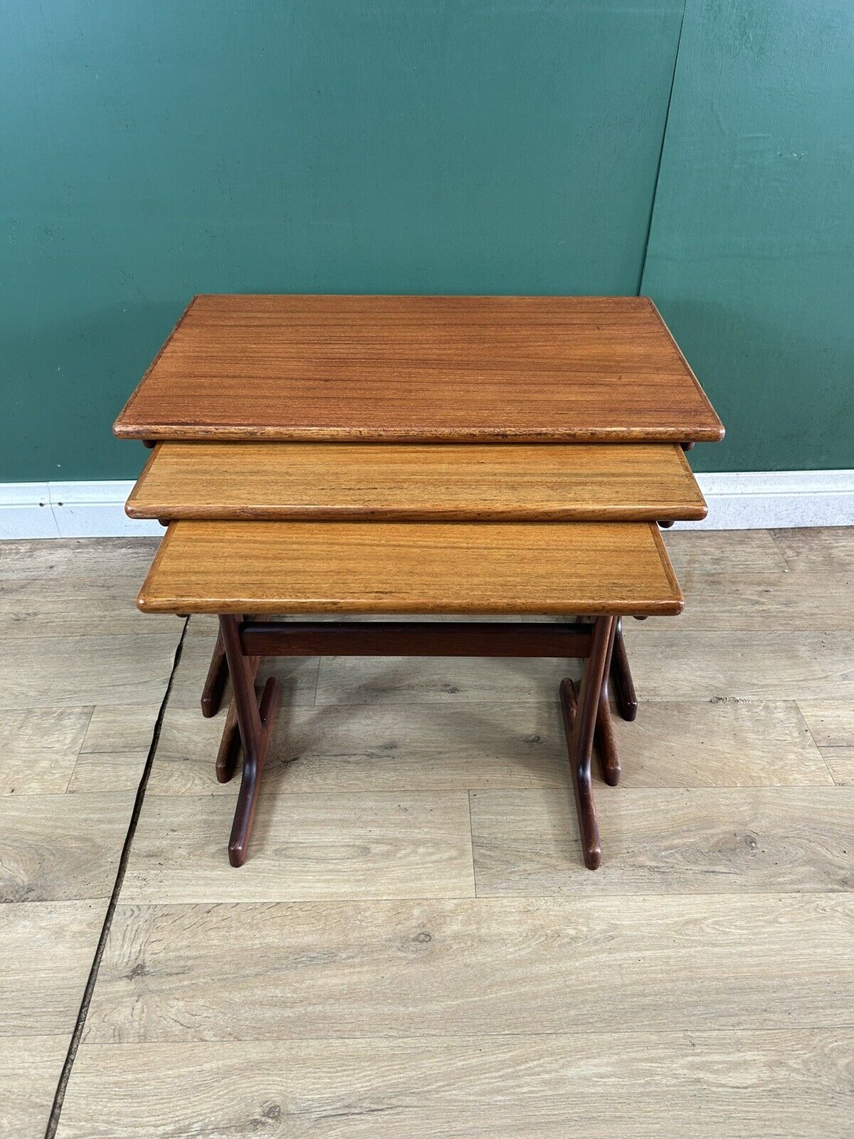 Retro Vintage Mid Century Danish 🇩🇰 Nest Of Tables By Kai Kristiansen