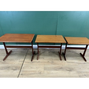 Retro Vintage Mid Century Danish 🇩🇰 Nest Of Tables By Kai Kristiansen
