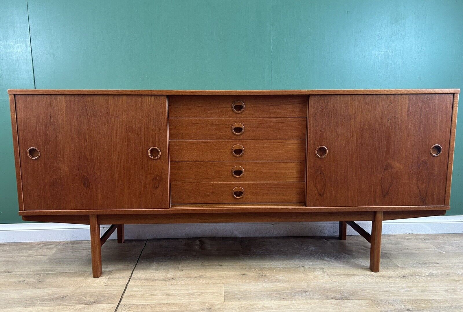 Retro Vintage Mid Century Swedish 🇸🇪 Teak Sideboard By DUX 1960s -Courier