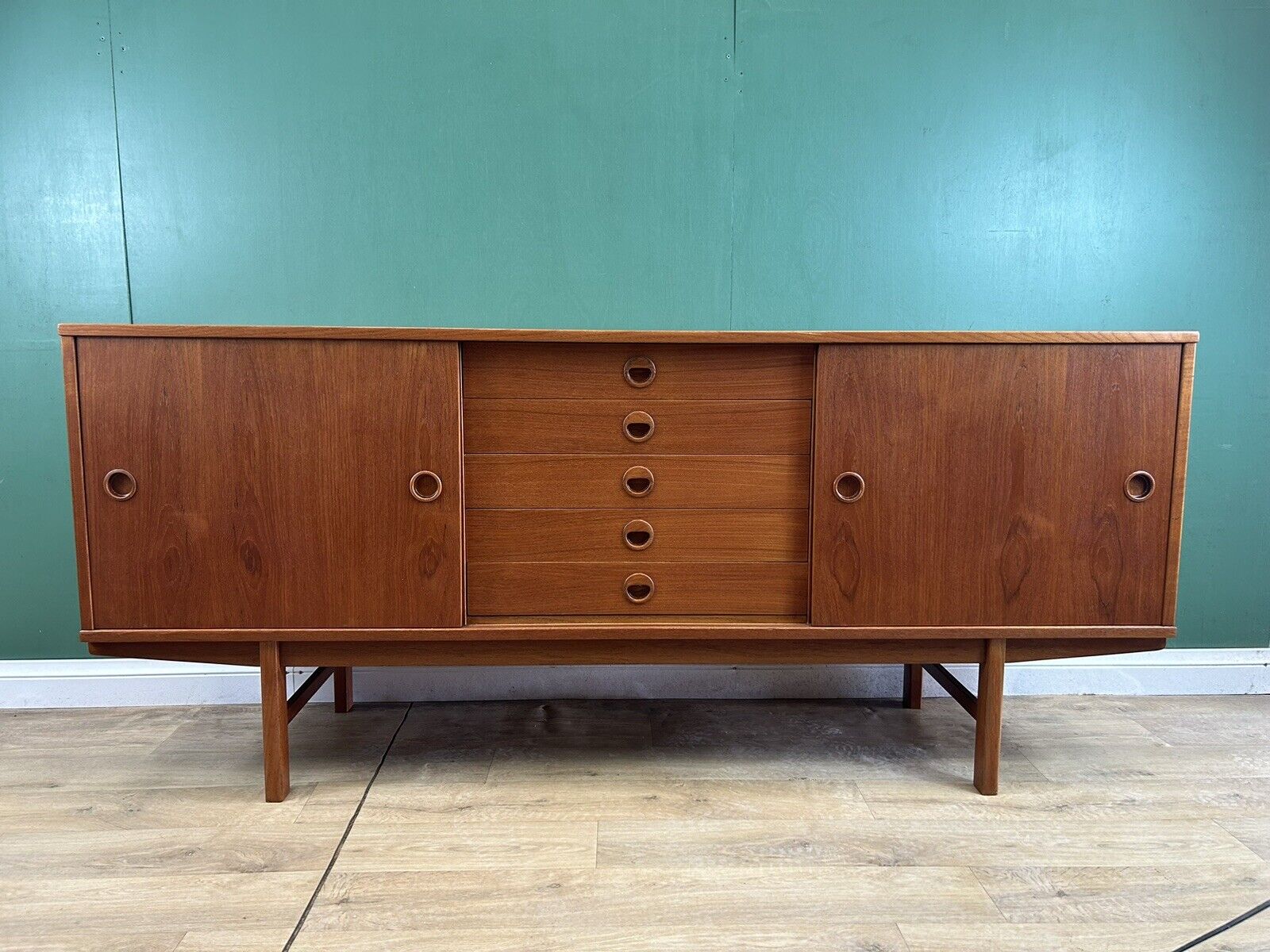 Retro Vintage Mid Century Swedish 🇸🇪 Teak Sideboard By DUX 1960s -Courier