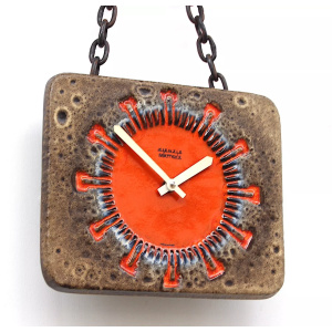 Kienzle Chunky Lava Wall Clock, 1960s