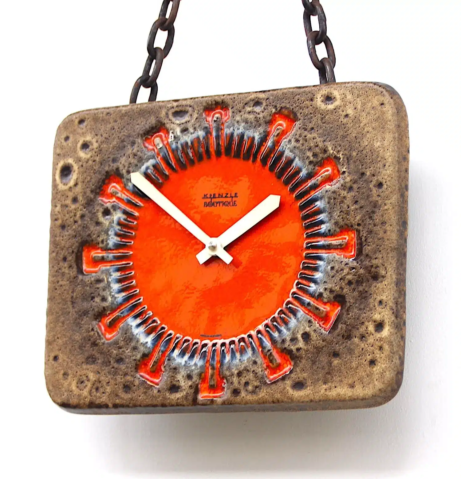 Kienzle Chunky Lava Wall Clock, 1960s